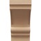 Ekena Millwork 10"W x 10"D x 20"H Wide Diane Rough Cedar Woodgrain TimberThane Corbel, Primed Tan CORUR10X10X20DIARCPR - alternate 3